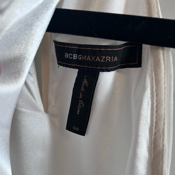 BCBG Max Azria white & black chiffon dress, size 6 - Picture 2 of 4